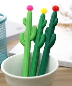3 Kawaii Cactus Ballpoint Gel Pens 4