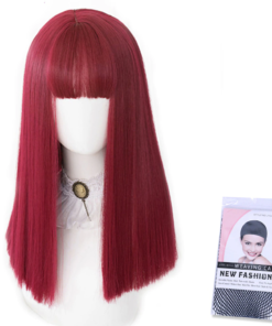 Kawaii Lolita Intense Red Straight Wig
