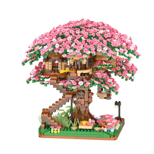 Cherry Blossom Sakura Tree House Blocks
